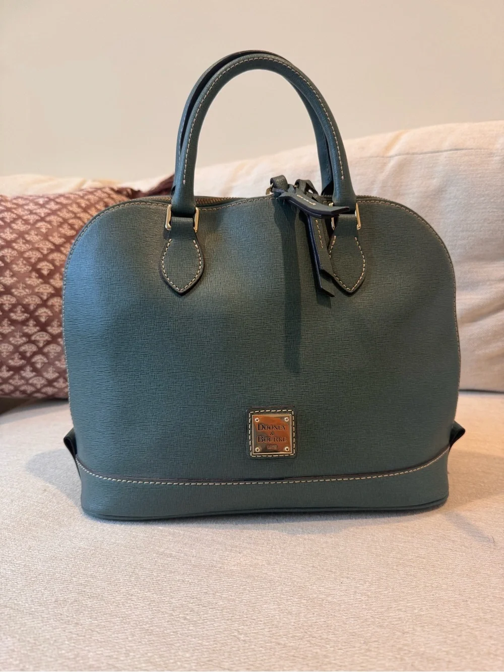 Dooney & Bourke Saffiano Leather Dome Satchel